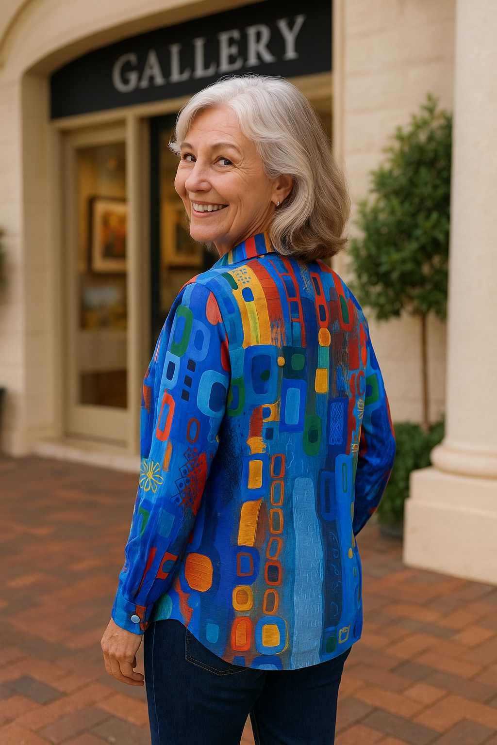 Edna | Blouse femme artistique fluide, sans effort et confortable