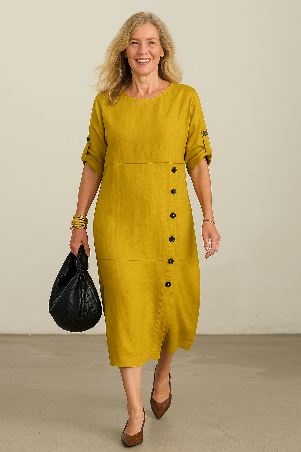 Isaure | Robe longue femme trapèze fluide, élégante pour grandes occasions