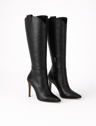 Bottes Femme à Talon Hautes Élégantes en Daim