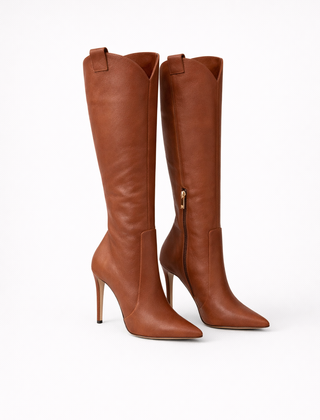 Bottes Femme à Talon Hautes Élégantes en Daim