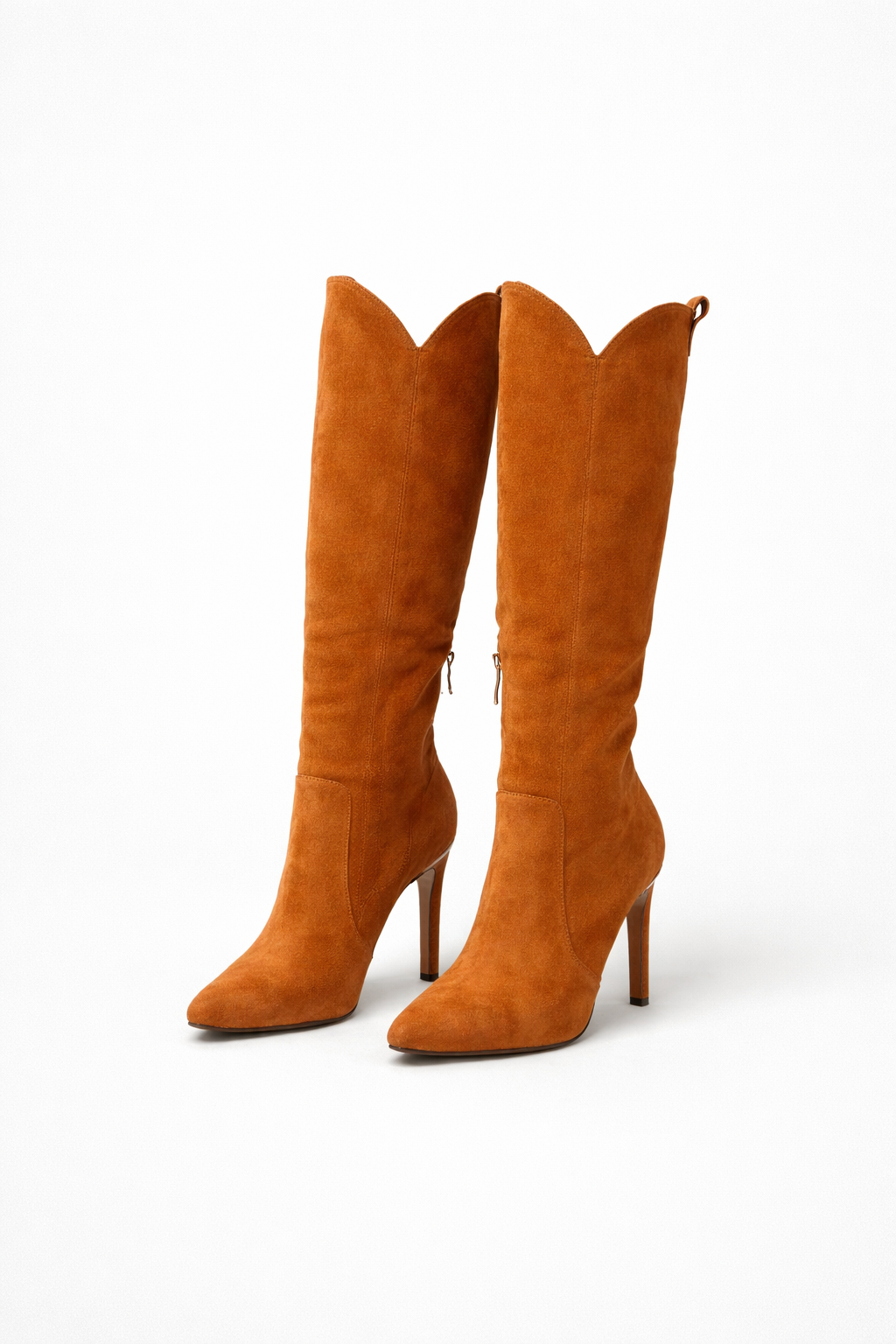 Bottes Femme à Talon Hautes Élégantes en Daim