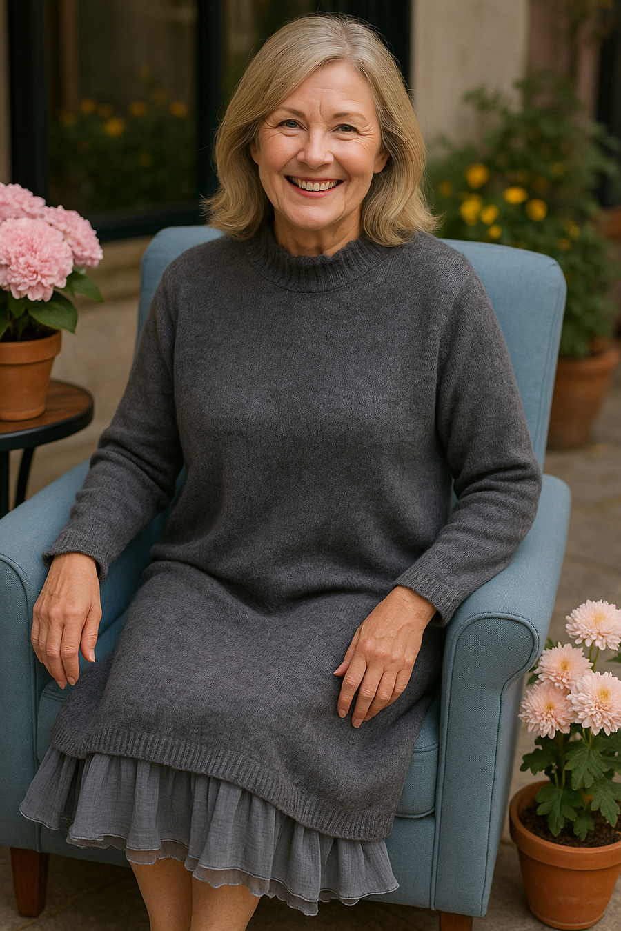 Meadow | Robe pull femme mi-longue en maille douce, confortable et élégante