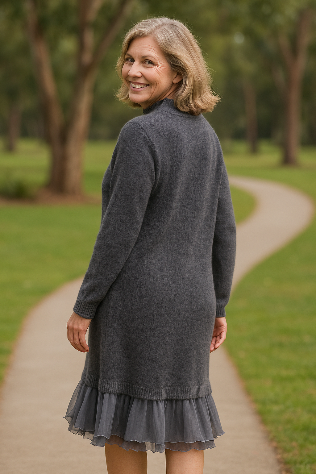 Meadow | Robe pull femme mi-longue en maille douce, confortable et élégante