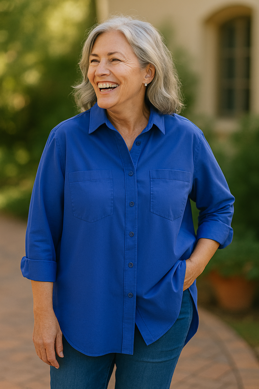 Nella | Blouse femme en coton confortable, style sans effort au quotidien
