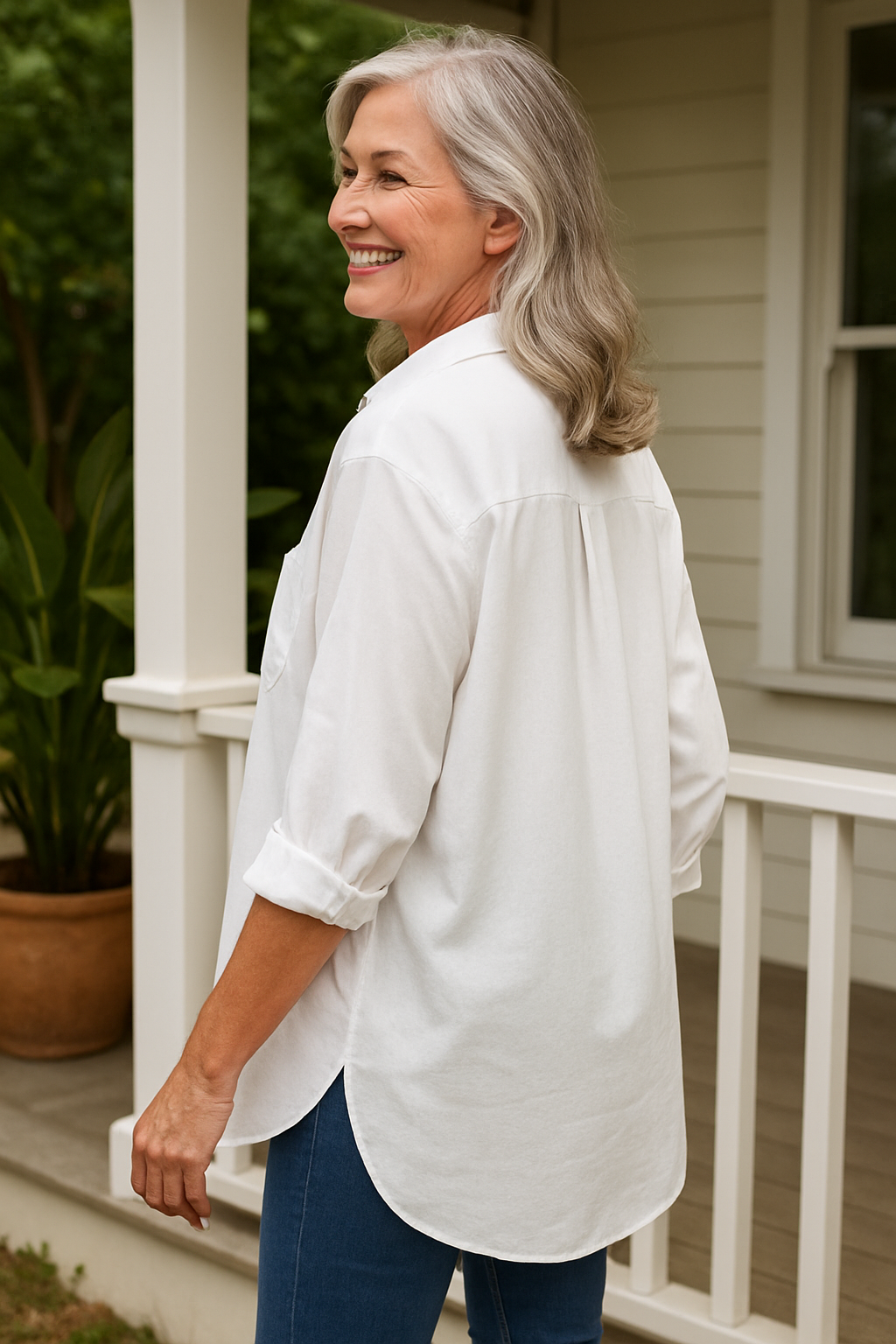 Nella | Blouse femme en coton confortable, style sans effort au quotidien