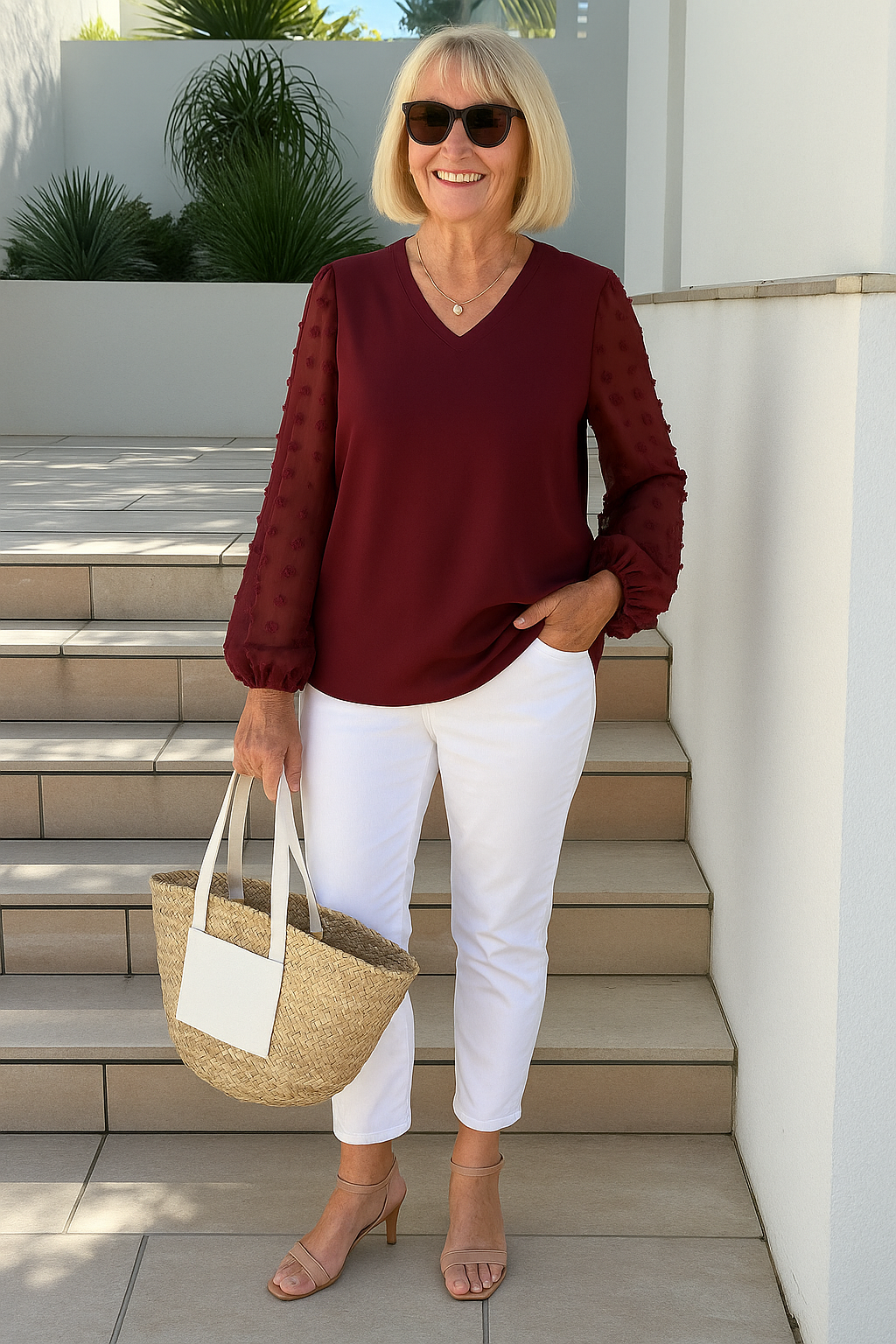 Evelyn | Blouse femme confortable, élégante et flatteuse pour le quotidien