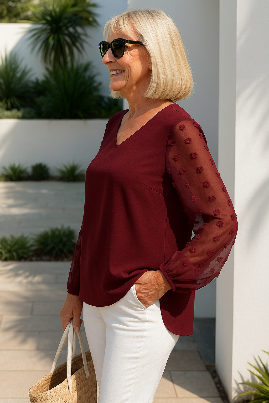 Evelyn | Blouse femme confortable, élégante et flatteuse pour le quotidien