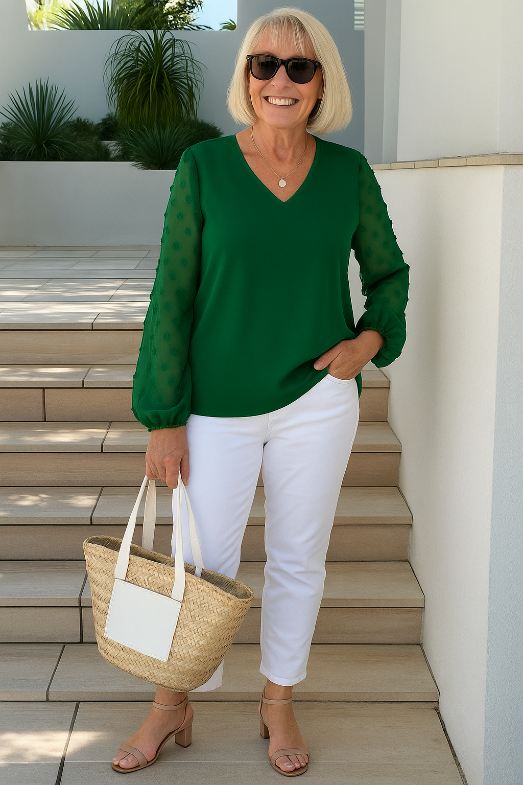 Evelyn | Blouse femme confortable, élégante et flatteuse pour le quotidien