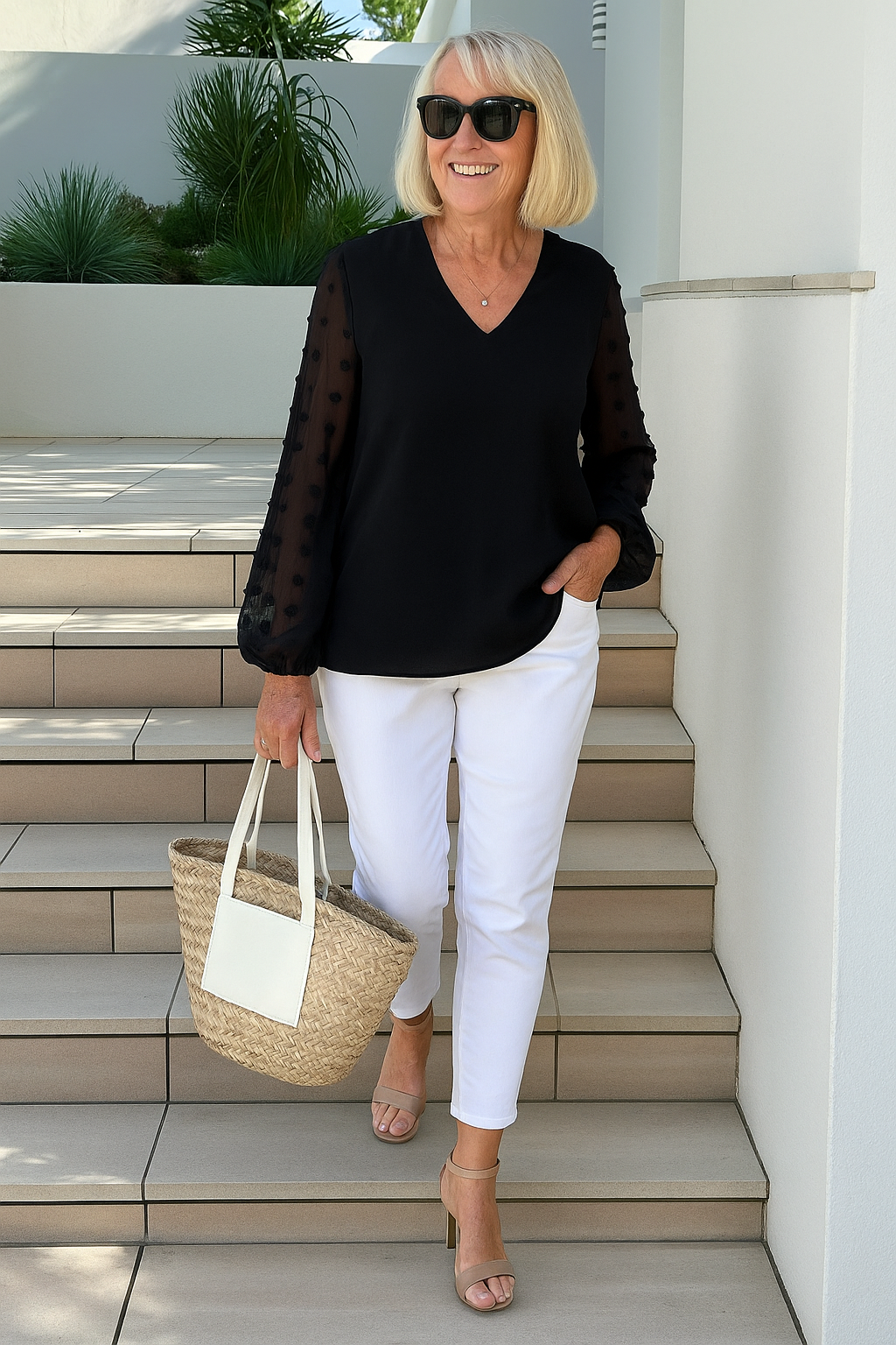 Evelyn | Blouse femme confortable, élégante et flatteuse pour le quotidien