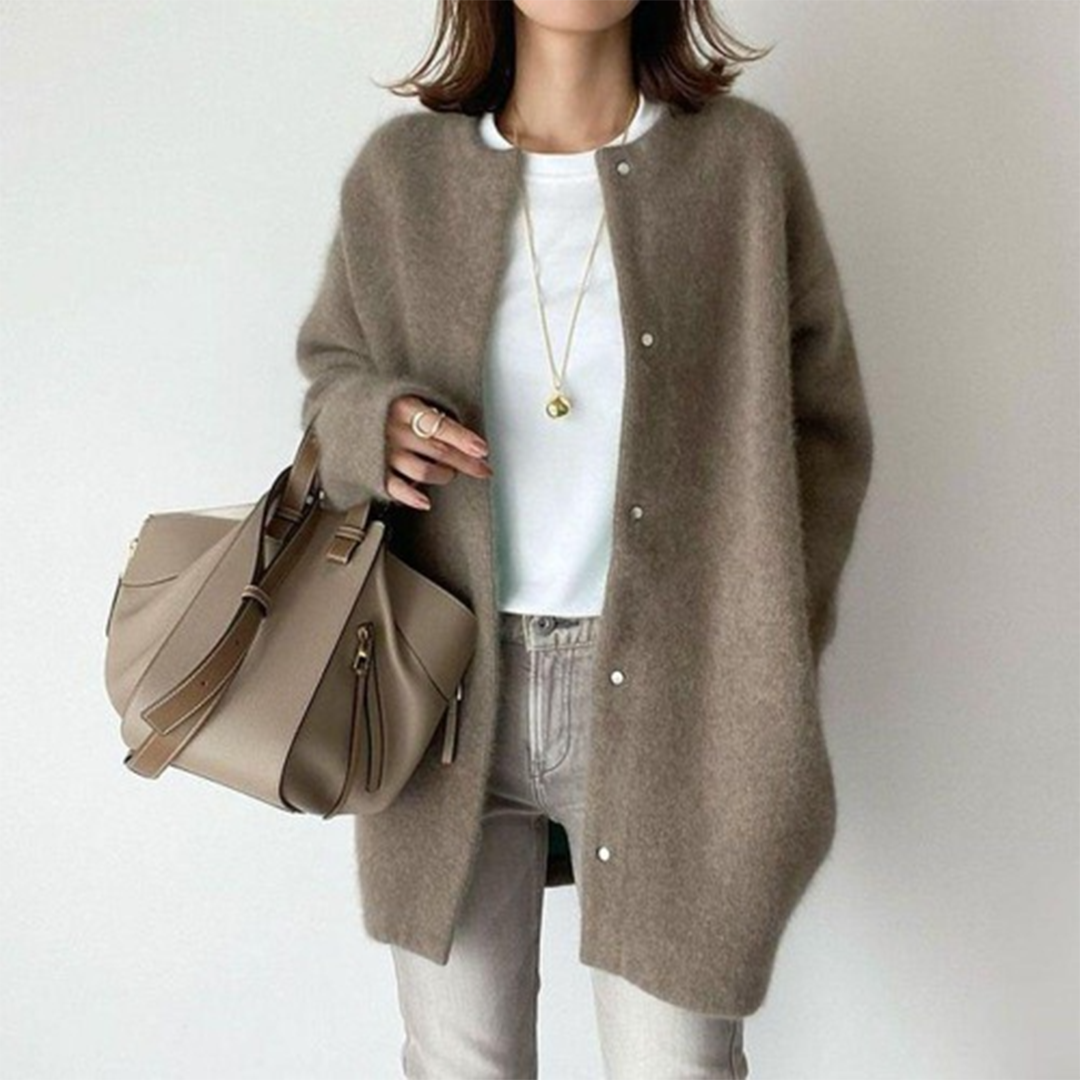 Elira | Cardigan femme en maille cosy et chic, chaud pour l'automne