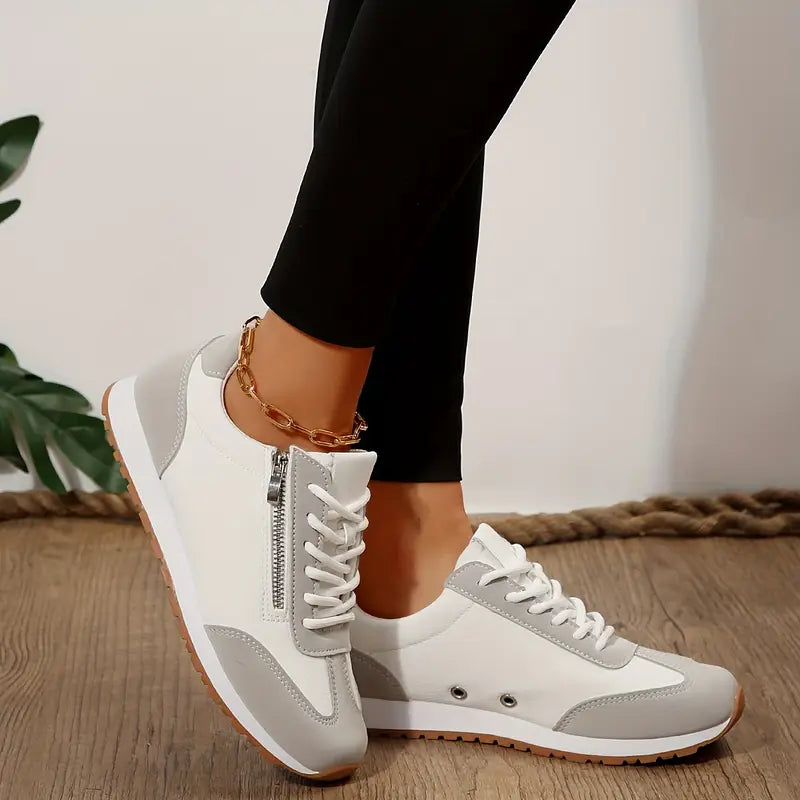 Solvana | Baskets femme de marche élégantes, semelle stable bon soutien