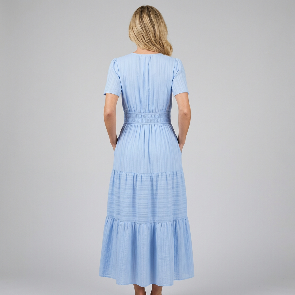 Alina | Robe femme fluide légère manches longues, look décontracté chic au quotidien