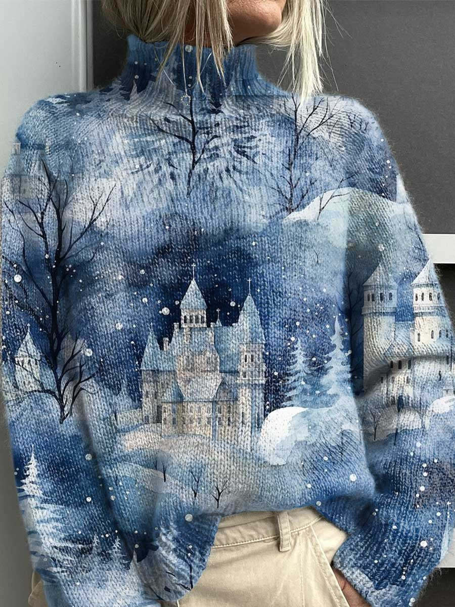 Maya | Pull col roulé femme doux, chic pour bureau et brunch