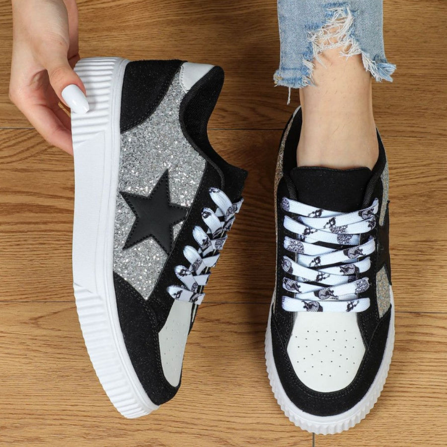 Romane | Baskets femme basses à lacets, confortables style polyvalent
