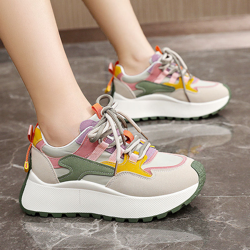 Brissa | Baskets femme de running respirantes, confortables à lacets