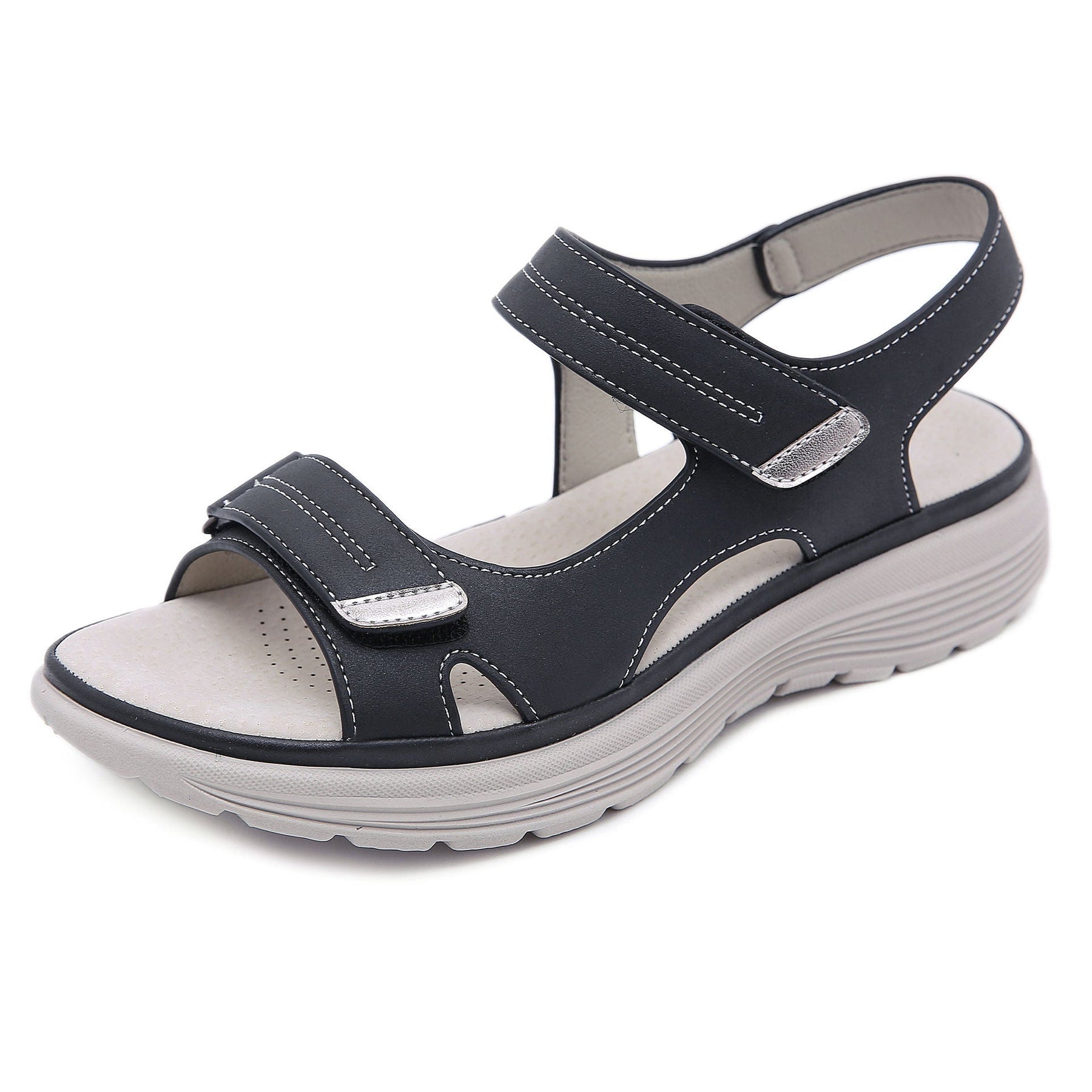 Violette | Sandales femme à mémoire de forme, brides ajustables semelle antidérapante