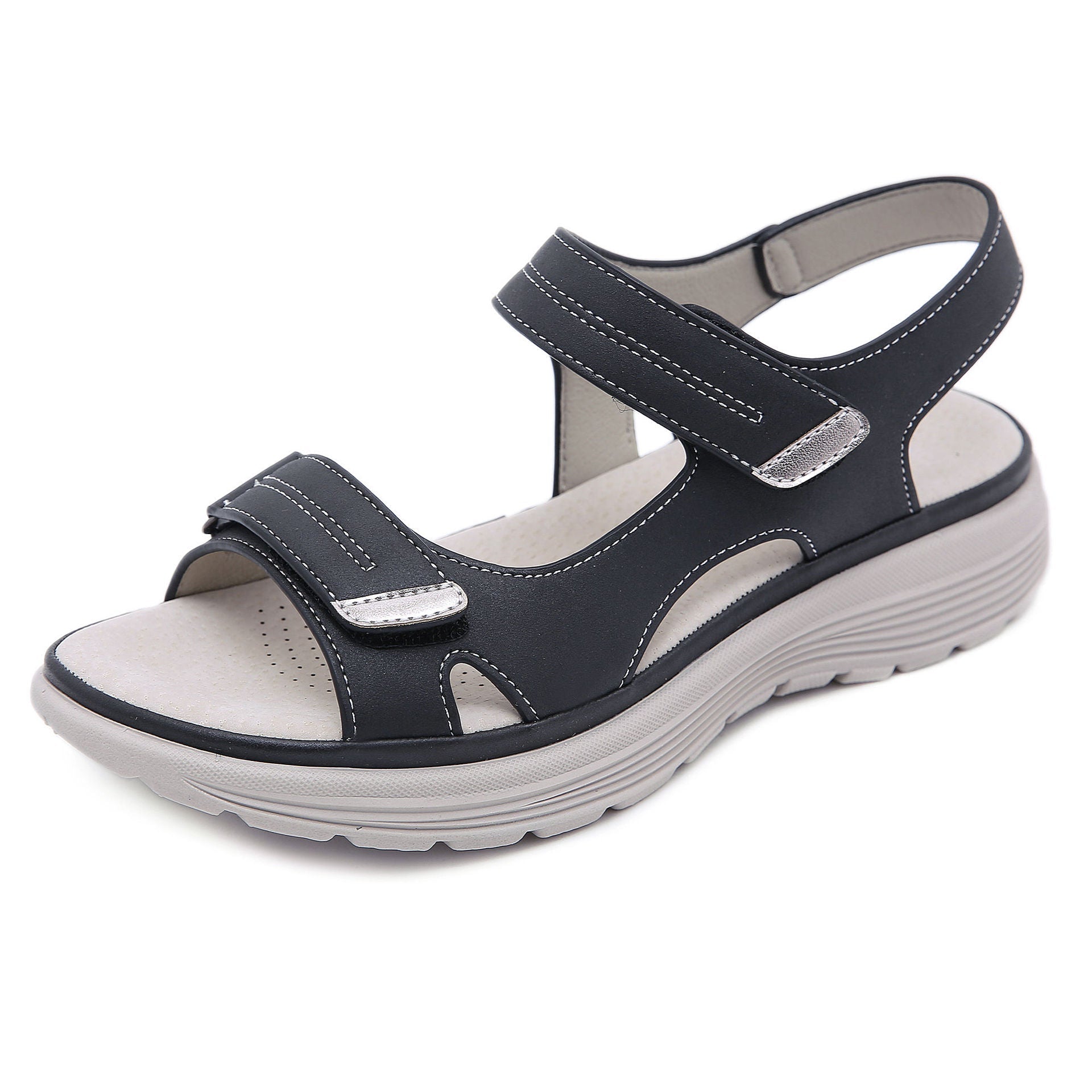 Violette | Sandales femme à mémoire de forme, brides ajustables semelle antidérapante