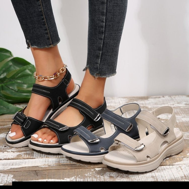 Violette | Sandales femme à mémoire de forme, brides ajustables semelle antidérapante