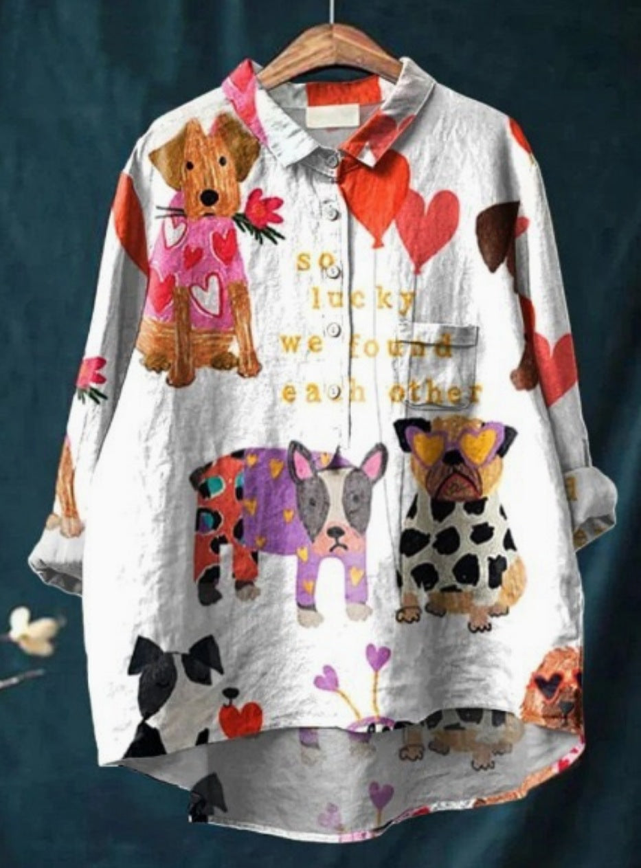 Flora | Blouse femme chemisier imprimé floral, léger infroissable pour l'été