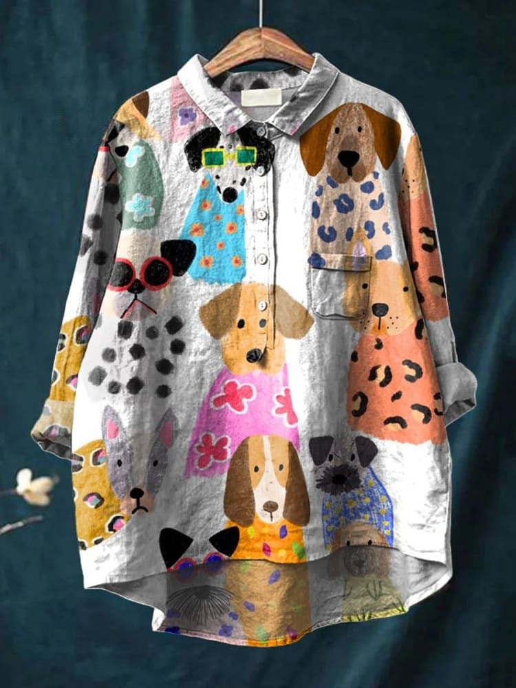 Flora | Blouse femme chemisier imprimé floral, léger infroissable pour l'été