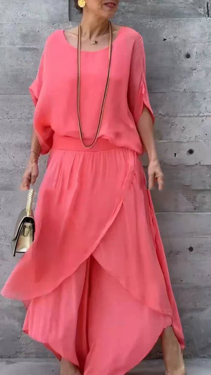 Avielle | Ensemble deux pièces femme fluide élégant, du S au 5XL