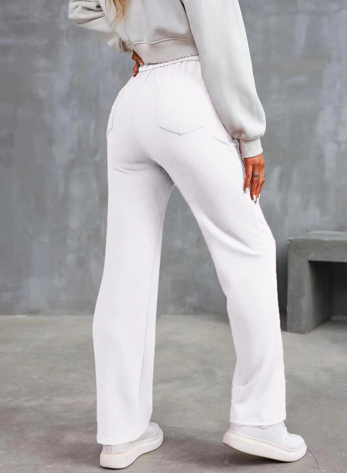 Marjorie | Pantalon femme taille haute extensible, anti-bouloche confortable