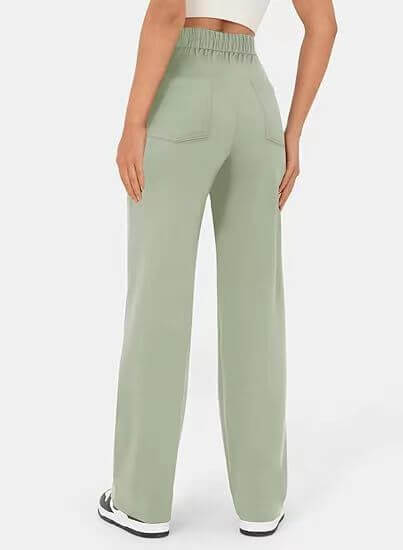 Marjorie | Pantalon femme taille haute extensible, anti-bouloche confortable