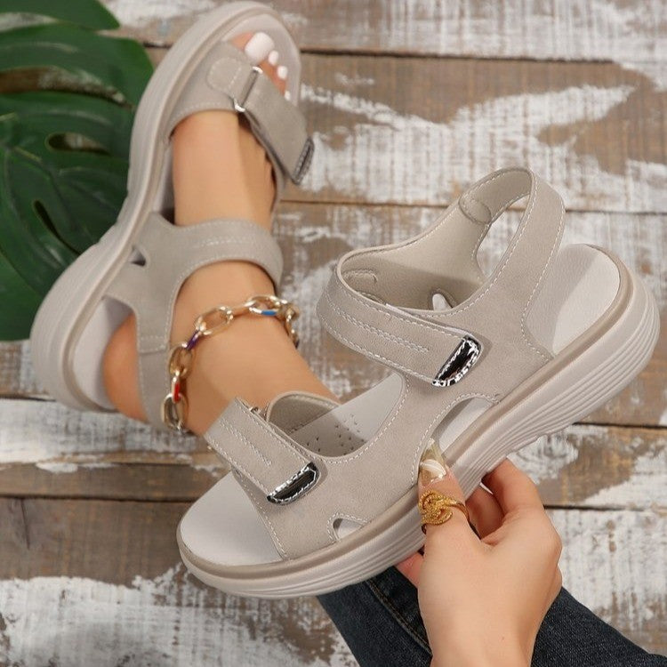 Violette | Sandales femme à mémoire de forme, brides ajustables semelle antidérapante