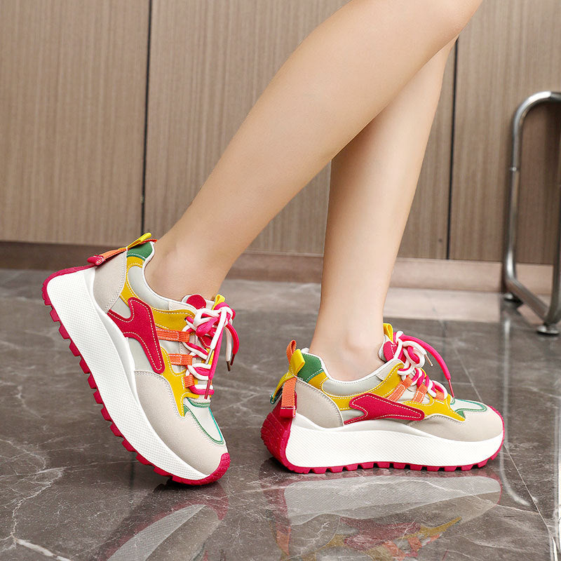 Brissa | Baskets femme de running respirantes, confortables à lacets