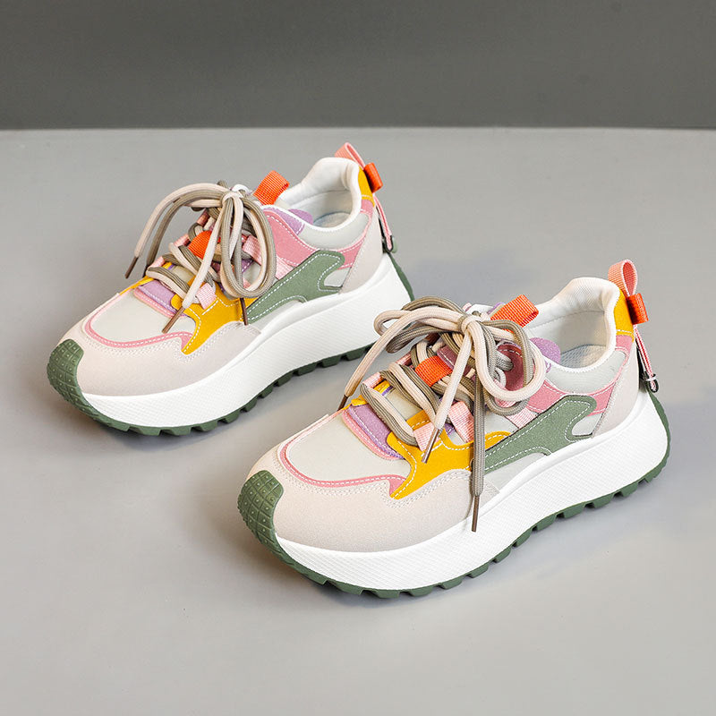 Brissa | Baskets femme de running respirantes, confortables à lacets