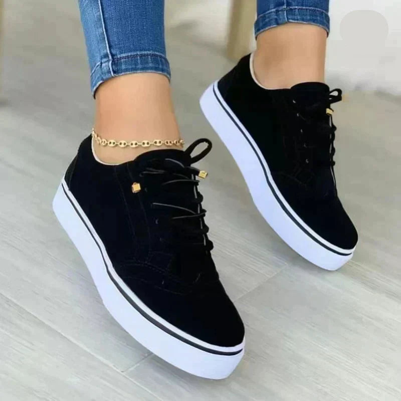 Sandra | Baskets femme à plateforme, confortables légères pour la marche