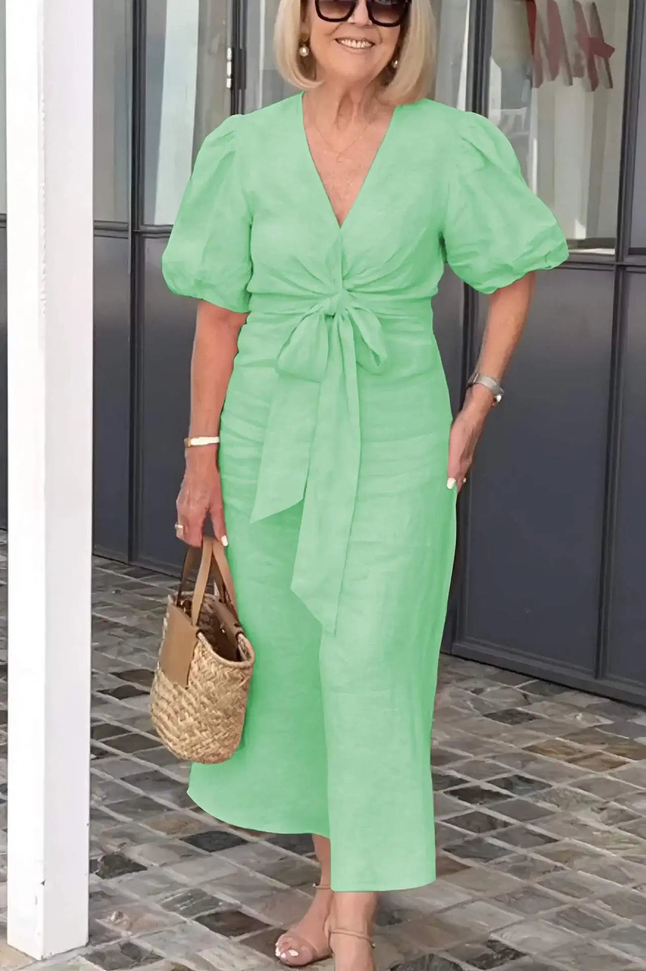 Daria | Robe midi femme fluide, douce élégante et confortable