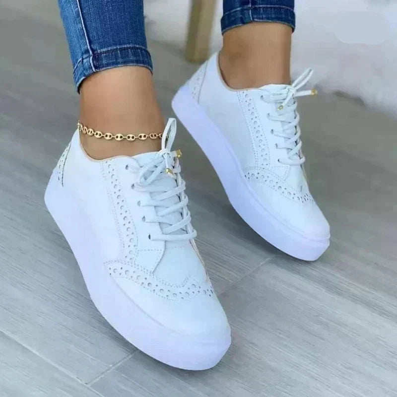 Sandra | Baskets femme à plateforme, confortables légères pour la marche