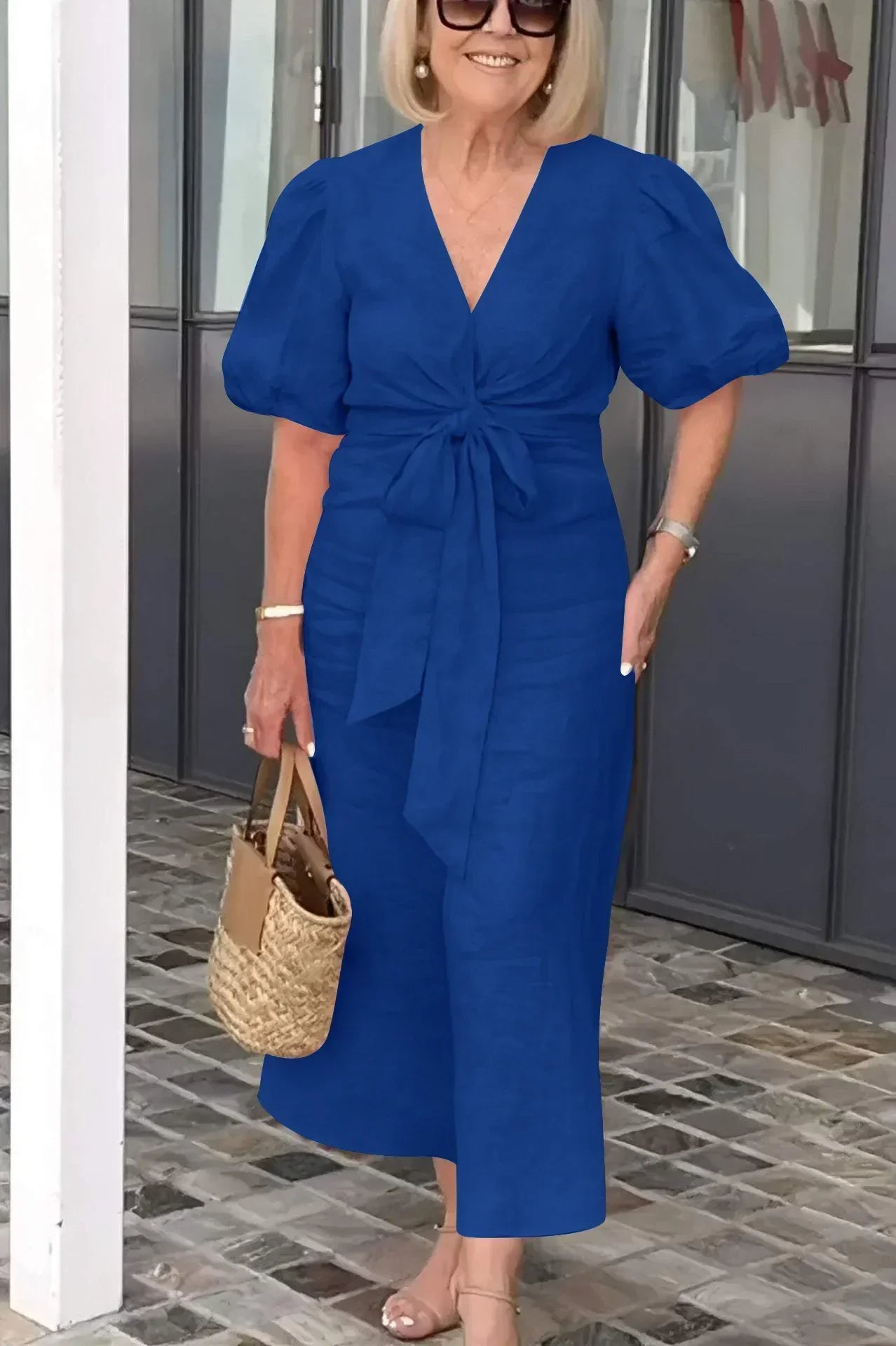 Daria | Robe midi femme fluide, douce élégante et confortable