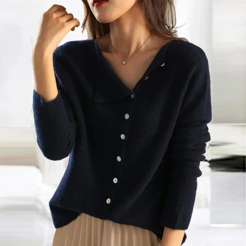 Lenora | Cardigan femme drapé tout confort, fluide et élégant