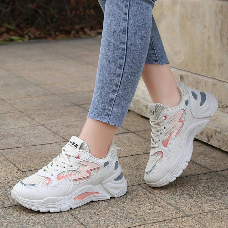 Kamille | Baskets femme chunky multicolores, à plateforme tendance