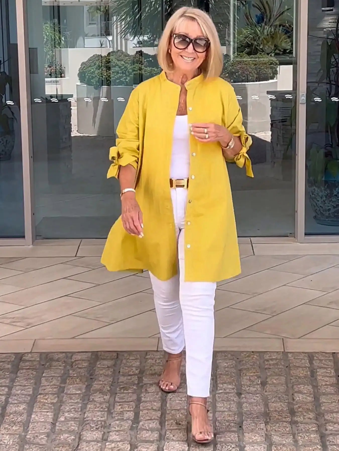 Linda | Blouse femme drapée élégante et fluide pour toutes les femmes