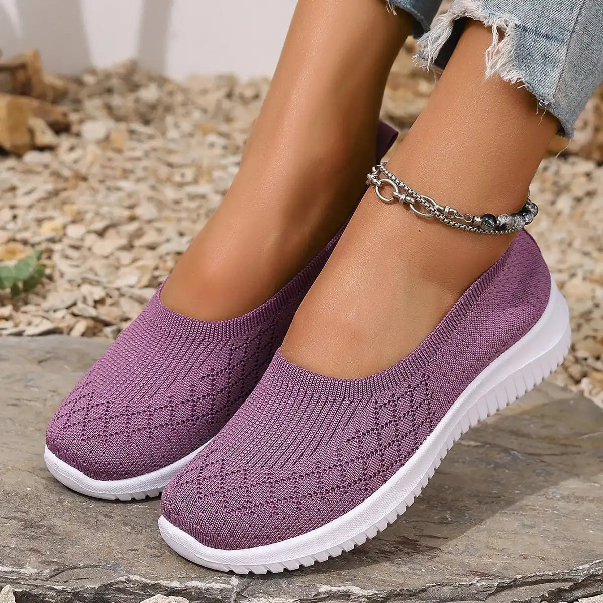 Aveline | Mocassins femme confortables à enfiler, légers pour le quotidien