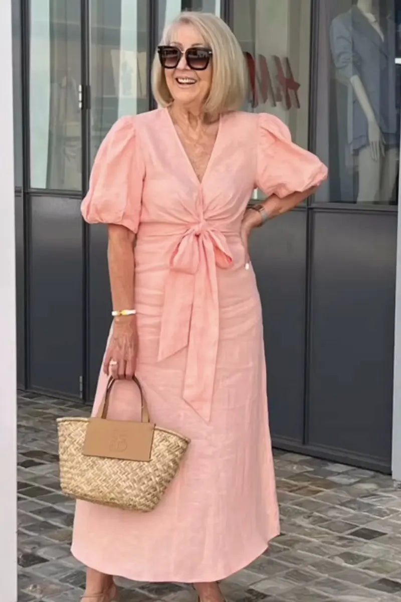 Daria | Robe midi femme fluide, douce élégante et confortable