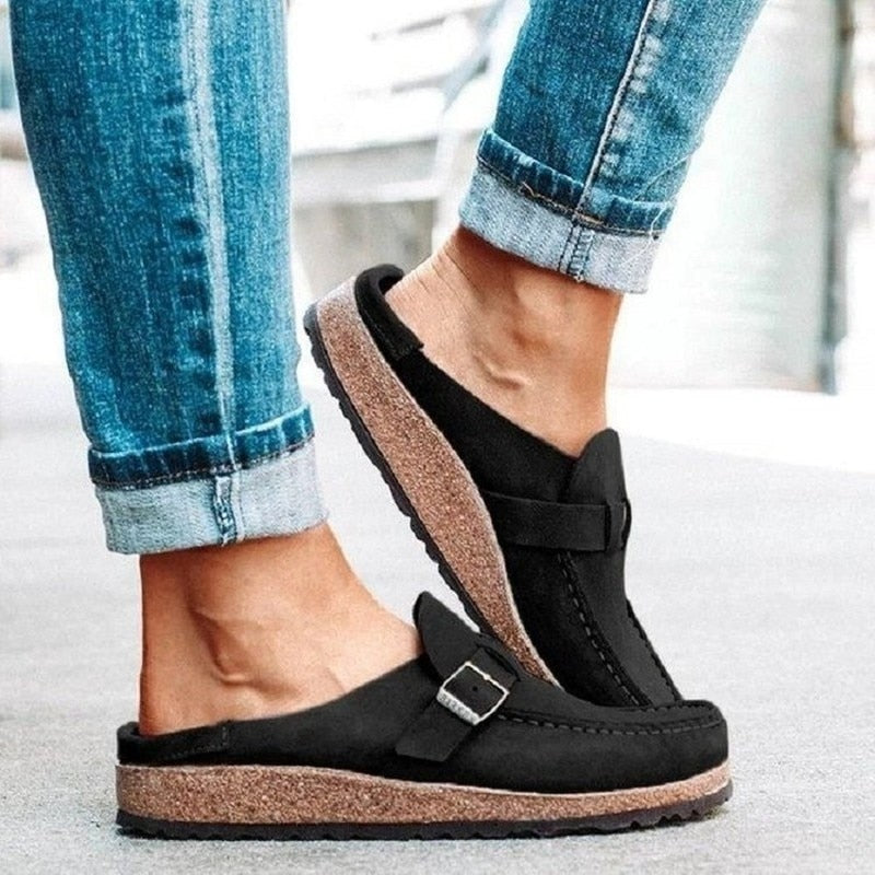Esméa | Mocassins femme de soutien moelleux à enfiler, confortables au quotidien