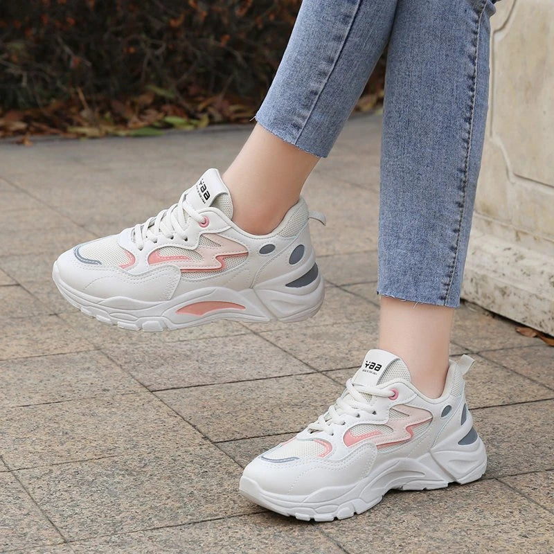 Kamille | Baskets femme chunky multicolores, à plateforme tendance