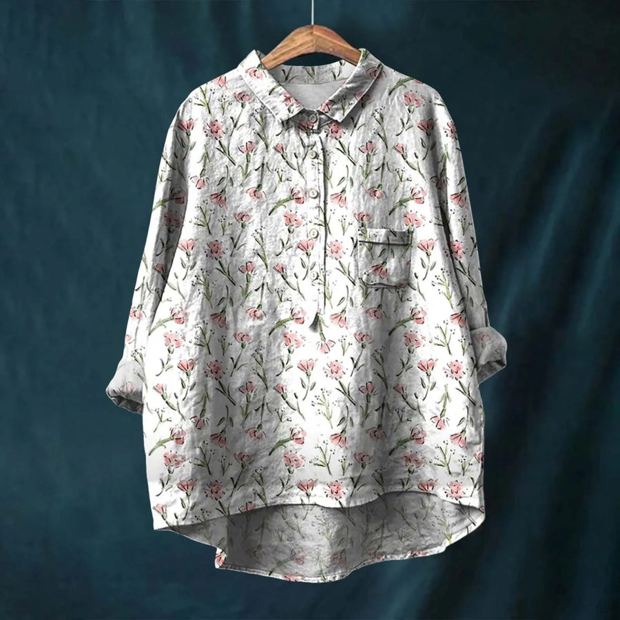 Elinora | Blouse femme à manches longues légère, flatteuse et intemporelle