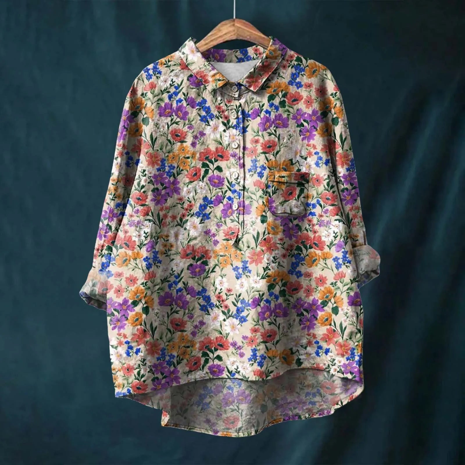 Elinora | Blouse femme à manches longues légère, flatteuse et intemporelle