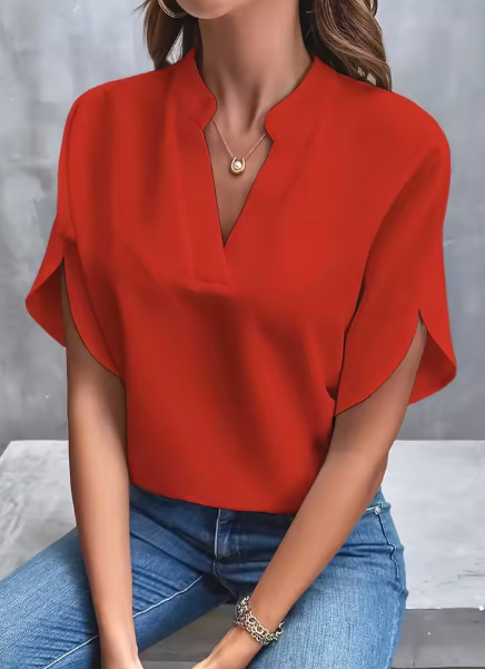 Ninon | Blouse femme fluide légère en polyester respirant, pour le travail et l'été
