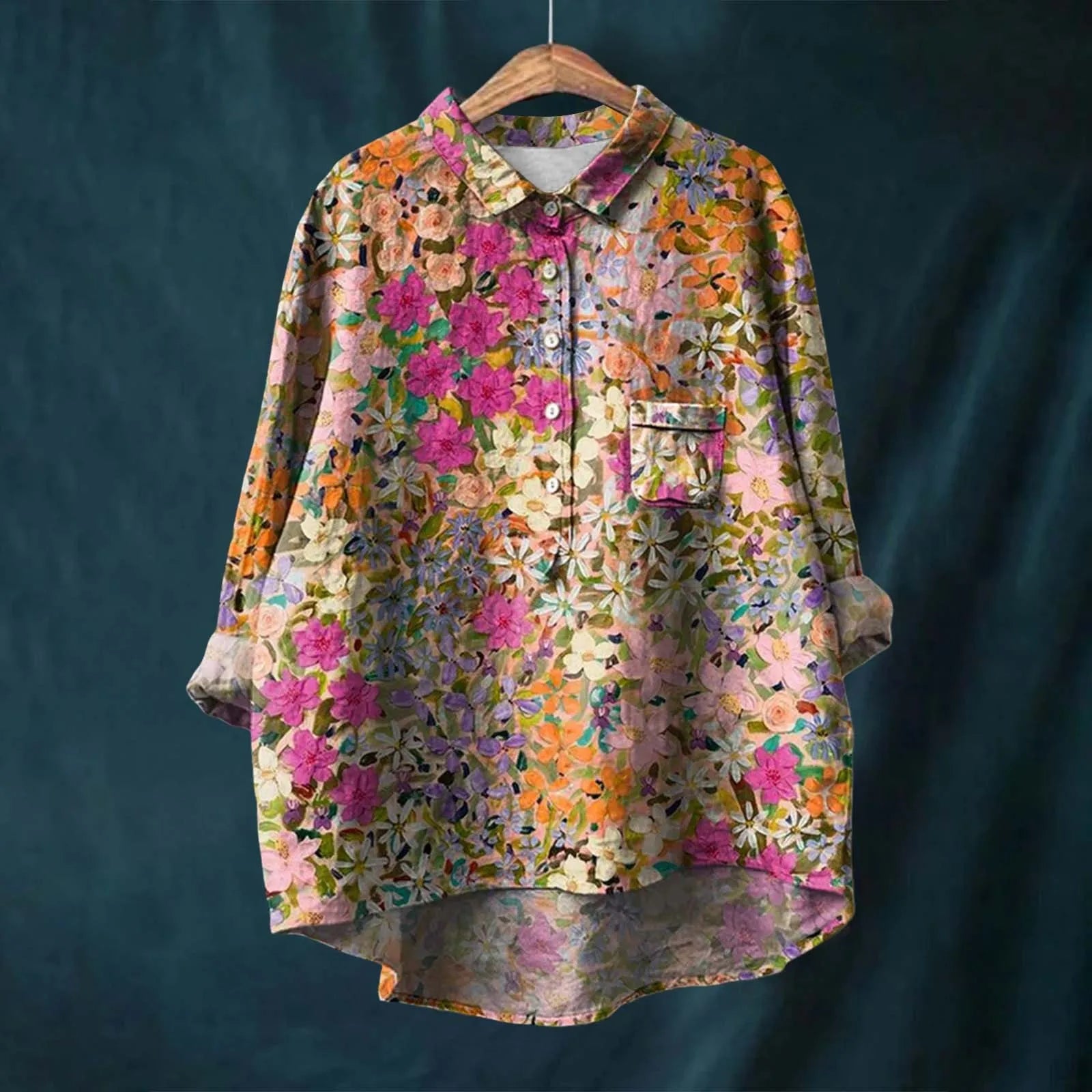 Elinora | Blouse femme à manches longues légère, flatteuse et intemporelle