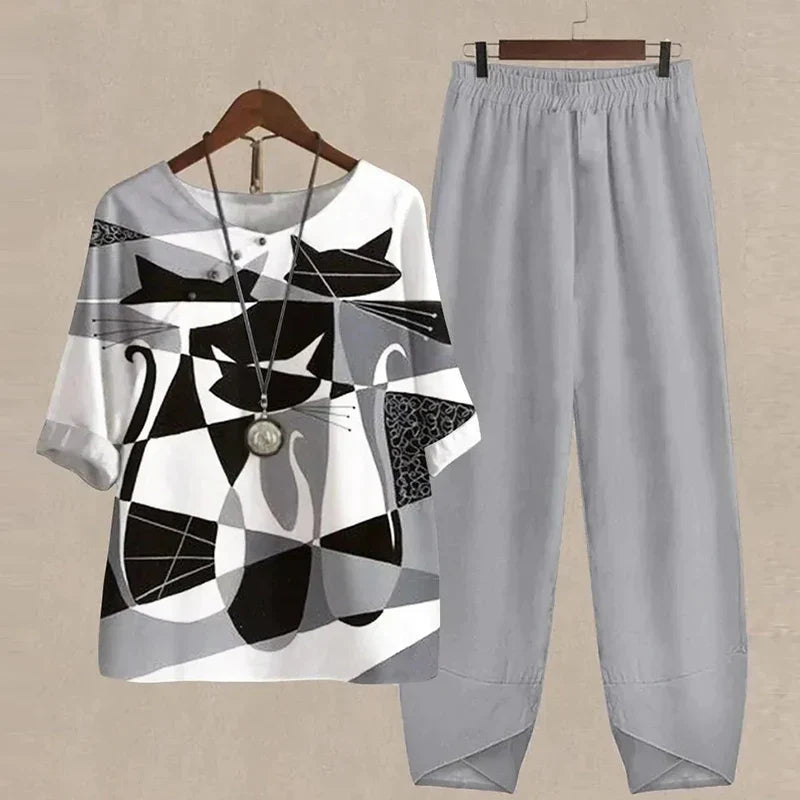 Harper | Ensemble deux pièces femme quotidien confortable, du S au 5XL