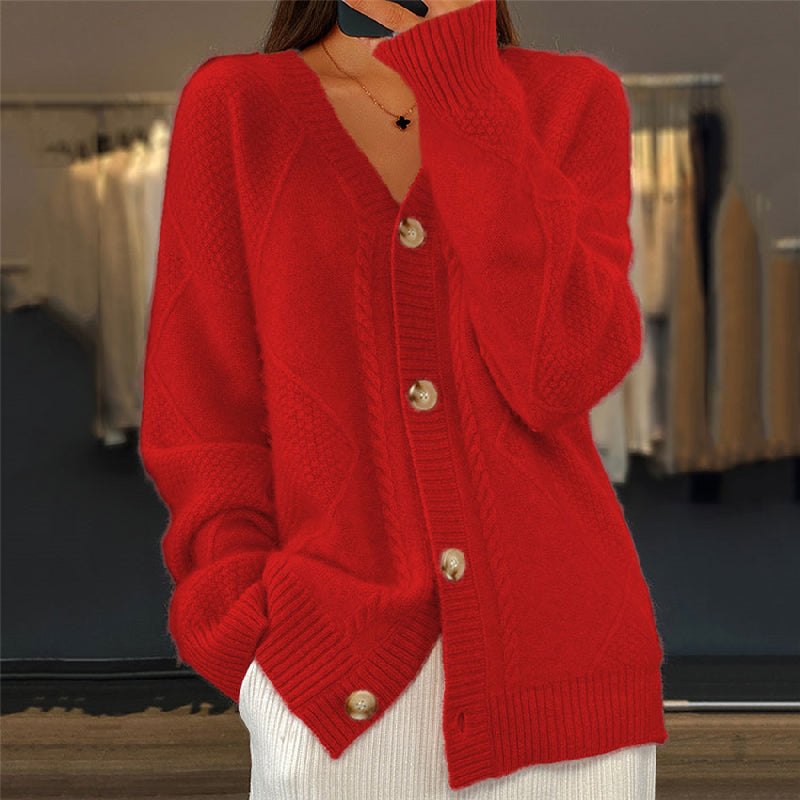 Camryn | Cardigan femme en maille, idéal à superposer élégant et confortable
