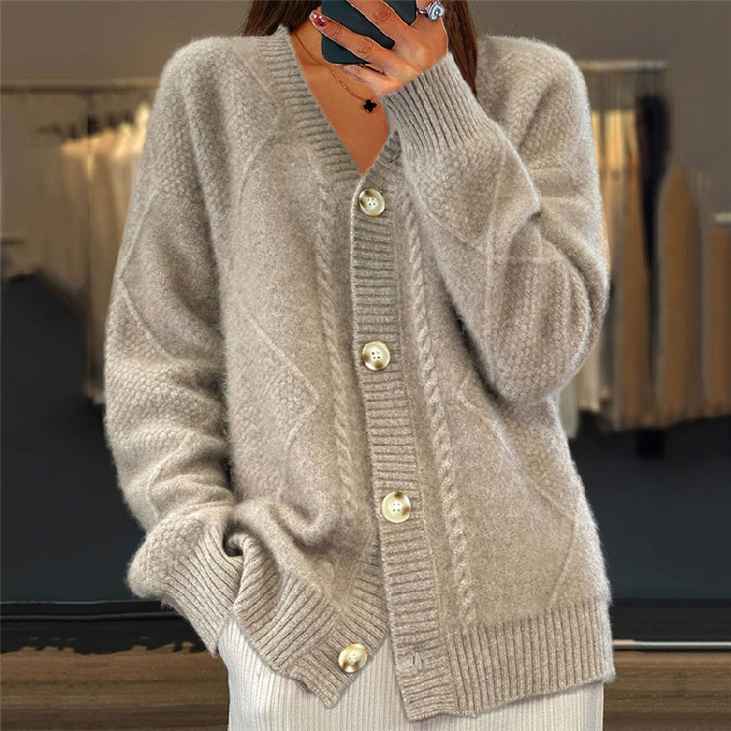 Camryn | Cardigan femme en maille, idéal à superposer élégant et confortable