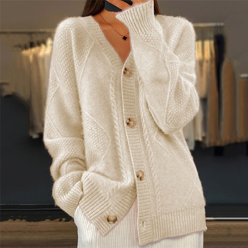 Camryn | Cardigan femme en maille, idéal à superposer élégant et confortable