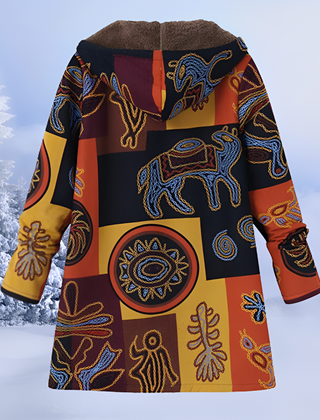 Veste Femme d'Hiver à Motifs Matelassée et Chaude